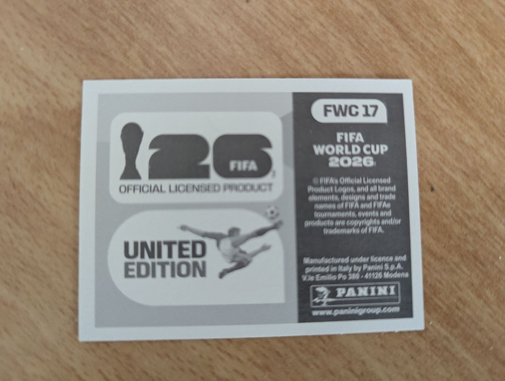 Panini Sammelbilder & Trading cards: FWC 17 Teambild Italy Panini WM 2026 – Neu (gemäss Beschreibung) aus Horgen von snickers58 1