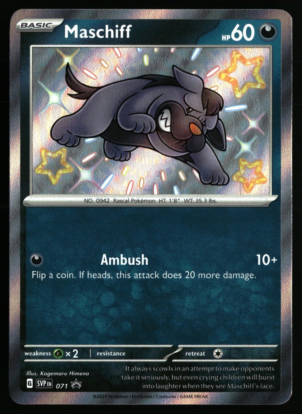 Pokémon Carte collezionabili: Maschiff #71 Pokemon Promo – Usato da Feuerthalen venduto da Plazatoys