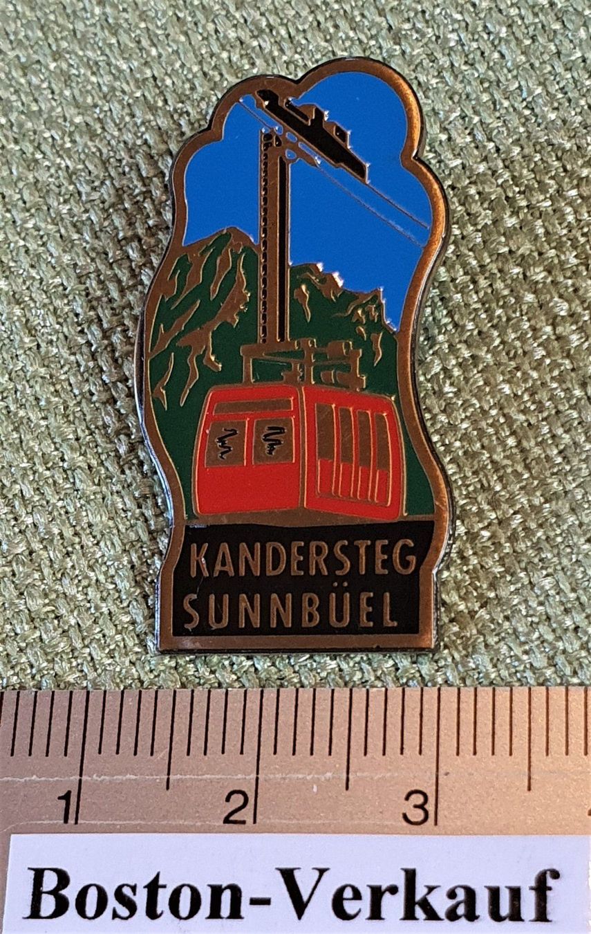 Plaketten & Abzeichen: B207 - Pin Gondel Kandersteg Sunnbüel – Gebraucht aus Reinach BL von Boston-Verkauf 1