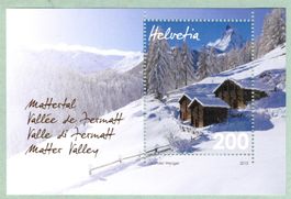 2013  Sonderblock  Mattertal / Zermatt   postfrisch