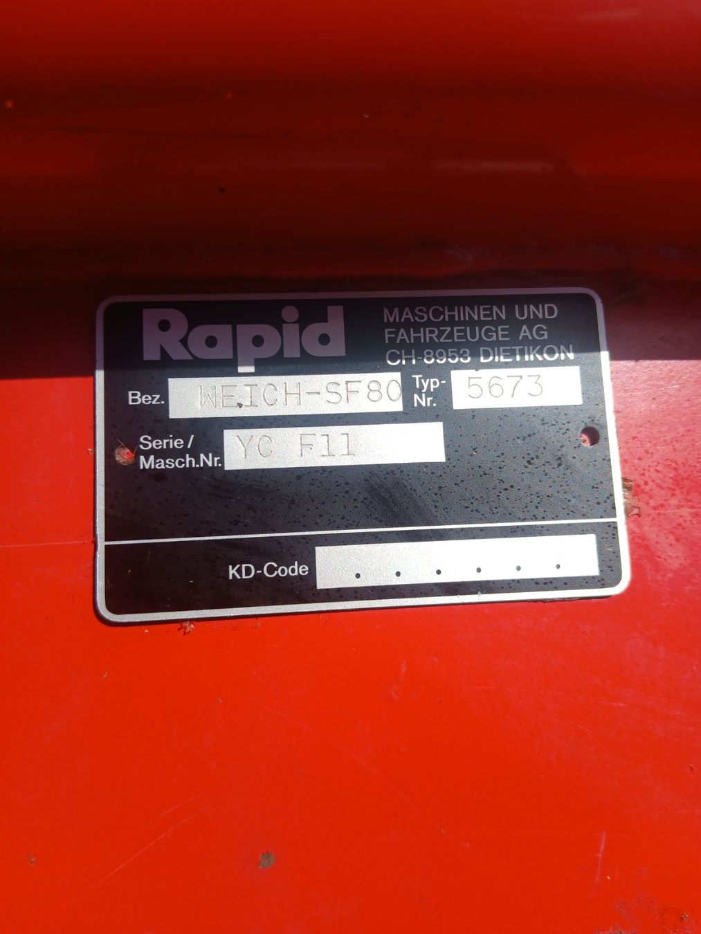 Rapid Alle Maschinen: Schneefräse Rapid – Gebraucht aus Flums von BartholetFlumsAG 4