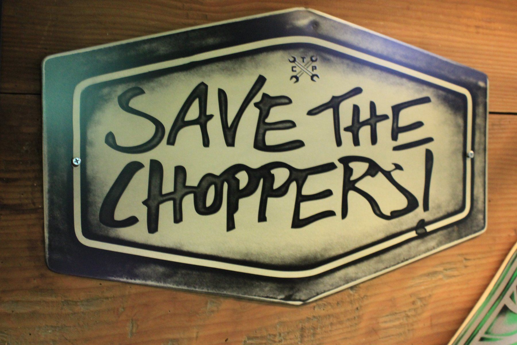 Insegne: Save the Choppers ! Blechschild!, Harley – Nuovo (secondo la descrizione) da Willisau venduto da Pzm81