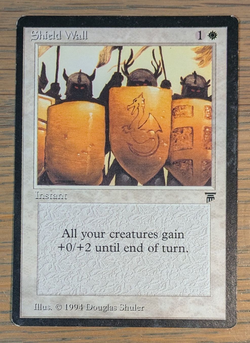 Magic The Gathering Sammelbilder & Trading cards: MTG - 1 x Shield Wall – Gebraucht aus Étagnières von Abaddon1337