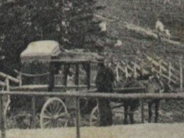 Au Col du Pillon et Glacier du Dard  , Postkutsche 1909