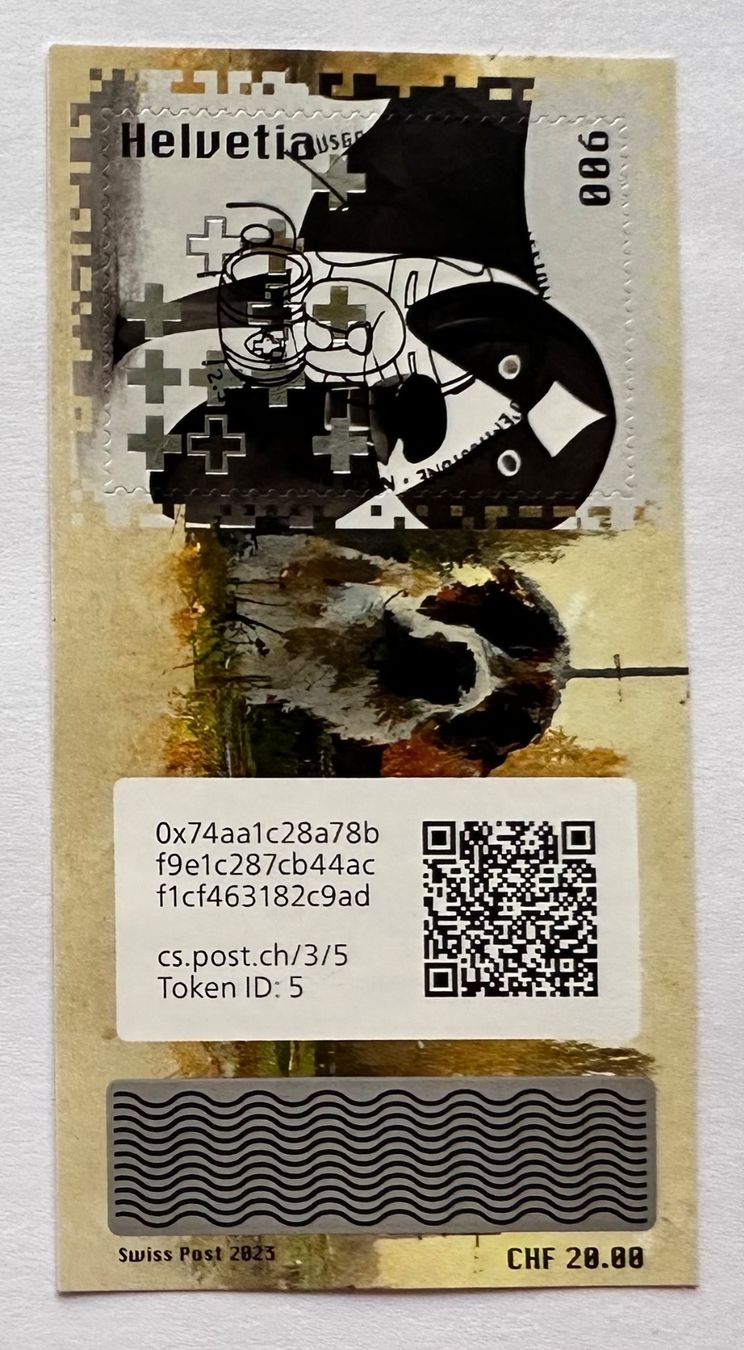 Timbri: Swiss Crypto Stamp 3.0 ID5 Berna mit Ersttagsstempel – Nuovo (secondo la descrizione) da Baar venduto da ricjon