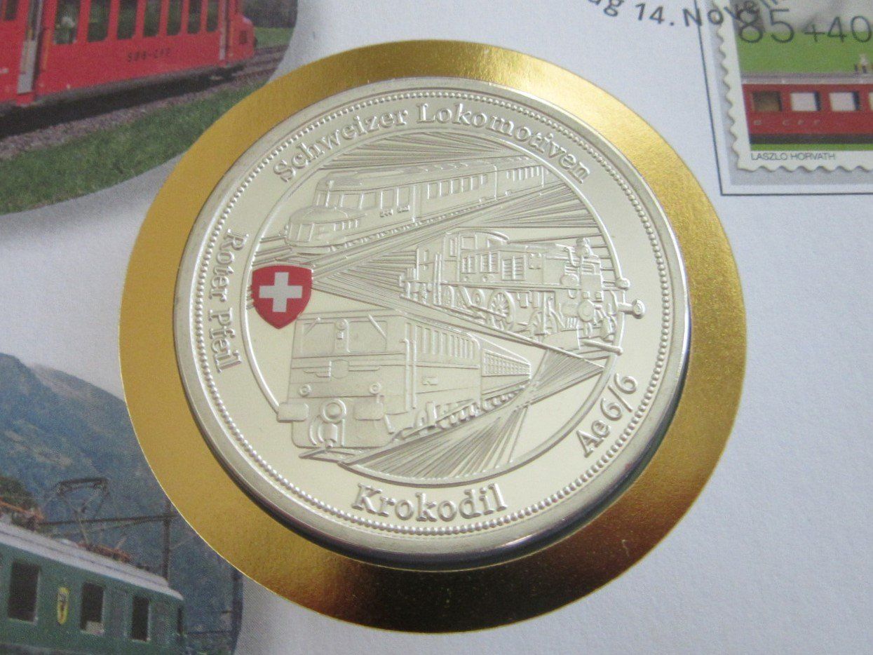 Toutes les monnaies: Numisbrief "SCHWEIZER LOKOMOTIVEN" – Neuf (Voir description) à Degersheim par Tforelle 1