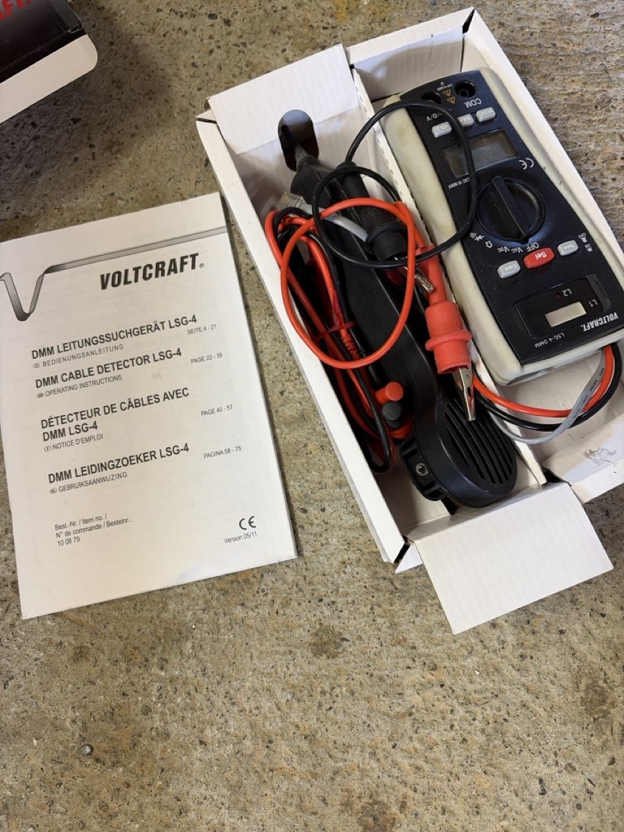 Voltcraft Misurare: VOLTCRAFT LSG-4 DMM Leitungssuchgerät mit Anleitung – Usato da St. Gallen venduto da macauktion 1