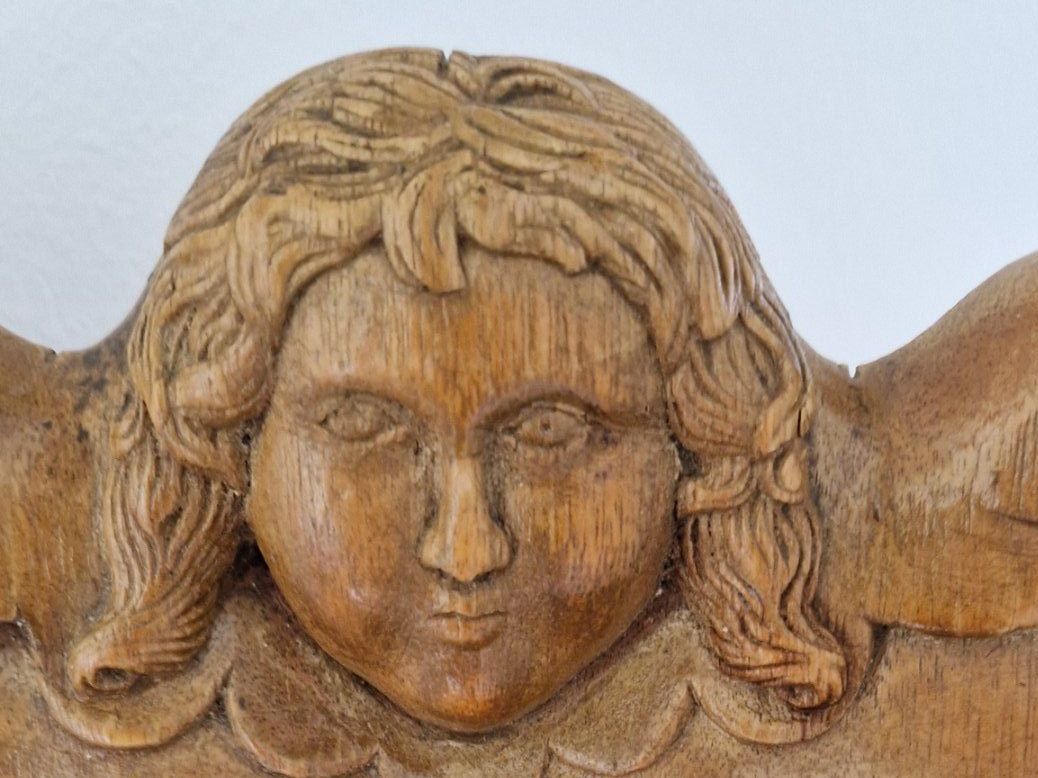 Sedie: Antiker Holzstuhl mit Engel, geschnitzt, – Usato da Hitzkirch venduto da h_z_hrx6 2