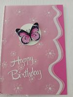Karte Geburtstag pink