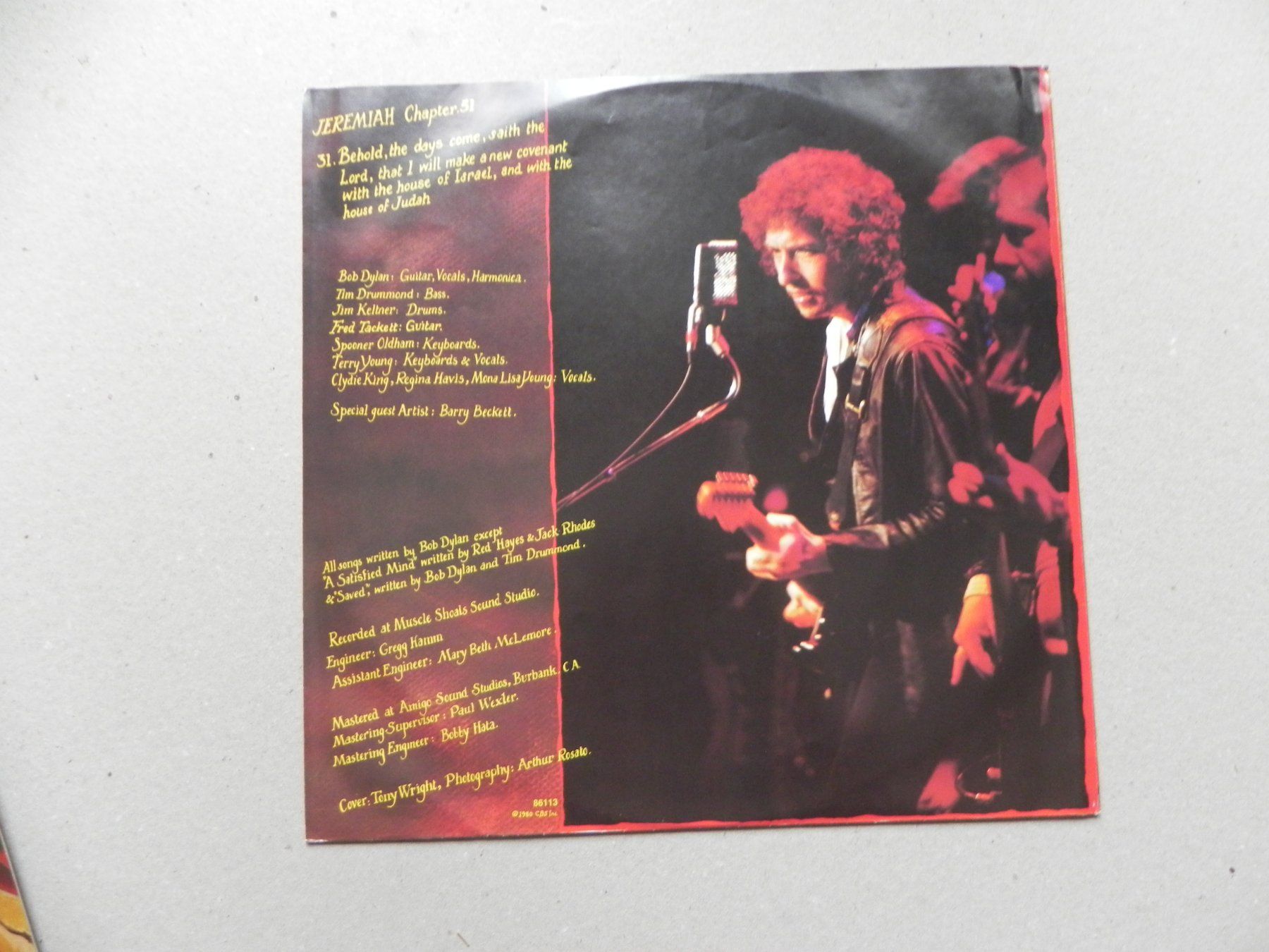 Schallplatten: LP USA Folk Blues Rock Star Bob Dylan 1980 Saved – Gebraucht aus Siebnen von krimsie 3