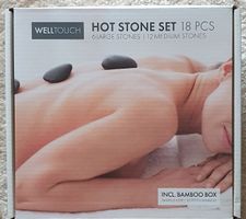 WellTouch Hot Stone Massage Steine Set | 18 Steine | Heiße