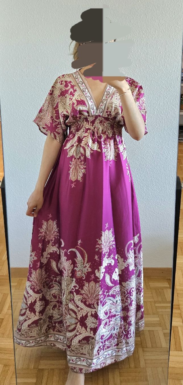 Vestiti: Robe rose fuchsia avec motifs  – Nuovo e nell'imballaggio originale da Nyon venduto da nay_y72c