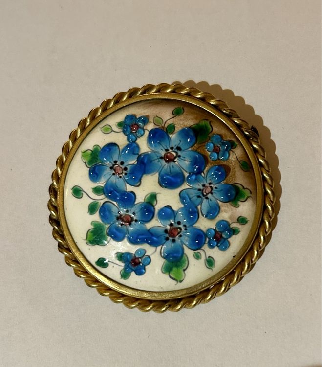 ANCIEN CALICE EMAUX CLOISONNES CHINE XIX à décor d'oiseaux