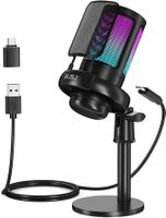 PC Gaming Microphone PS4 PS5 RGB USB C Podcast Mikrofone