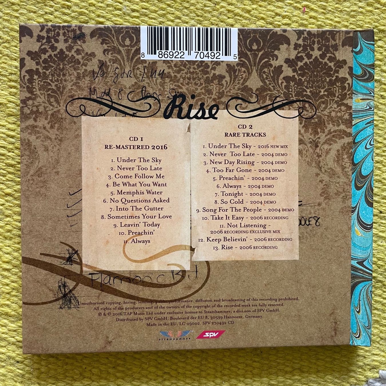 CD: THE ANSWER-2CD RISE HARDCOVER ANNIVERSARY EDITION – Usato da Rorschacherberg venduto da CD-Roli 1