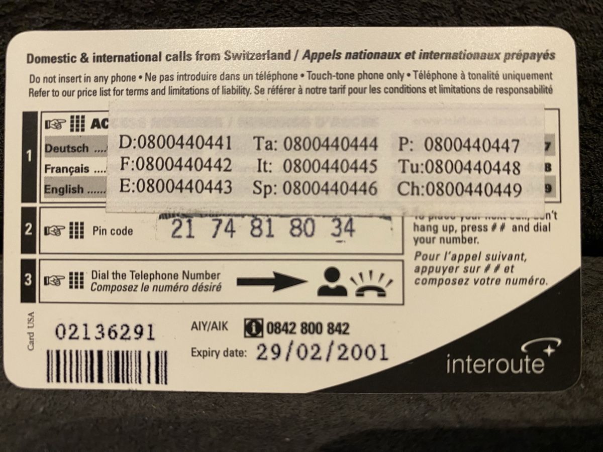 Telefon- & Taxkarten: Teleline – Gebraucht aus Lausanne von babacard10 1