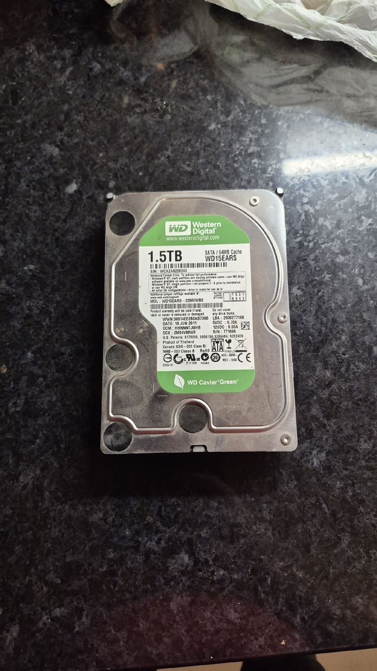 Western Digital Harddisks: 1.5 tb wd disque – Gebraucht aus Léchelles von sim7891 1