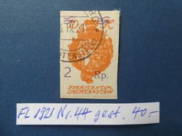 FL 1921 Nr. 44 gestempelt