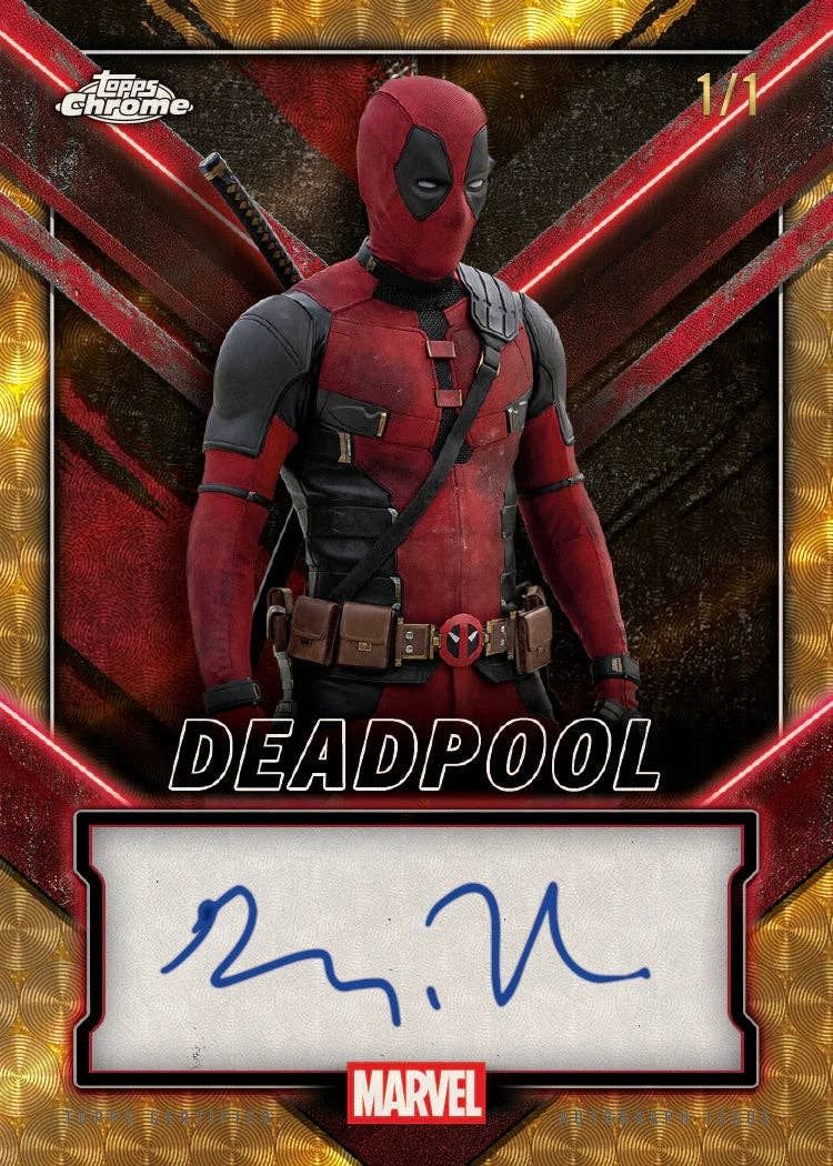 Topps Carte collezionabili: Pack Valeur 2025 Topps Chrome Deadpool – Nuovo (secondo la descrizione) da Vevey venduto da ros2 1