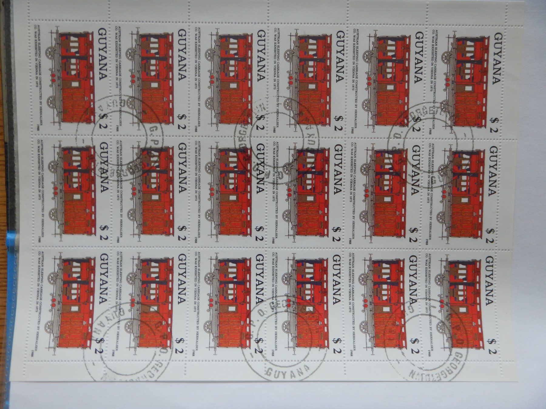 Alle Briefmarken: Guyana 7 Blöcke gest. – Gebraucht aus Zürich von Muehlekauf 3