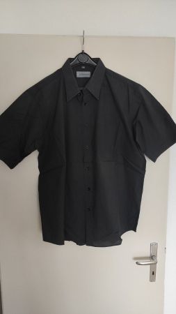 Camicia uomo manica corta nera taglia 42 Alexandre