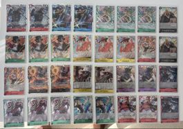 One Piece Sammelkarten Set 32 Stück guter Zustand