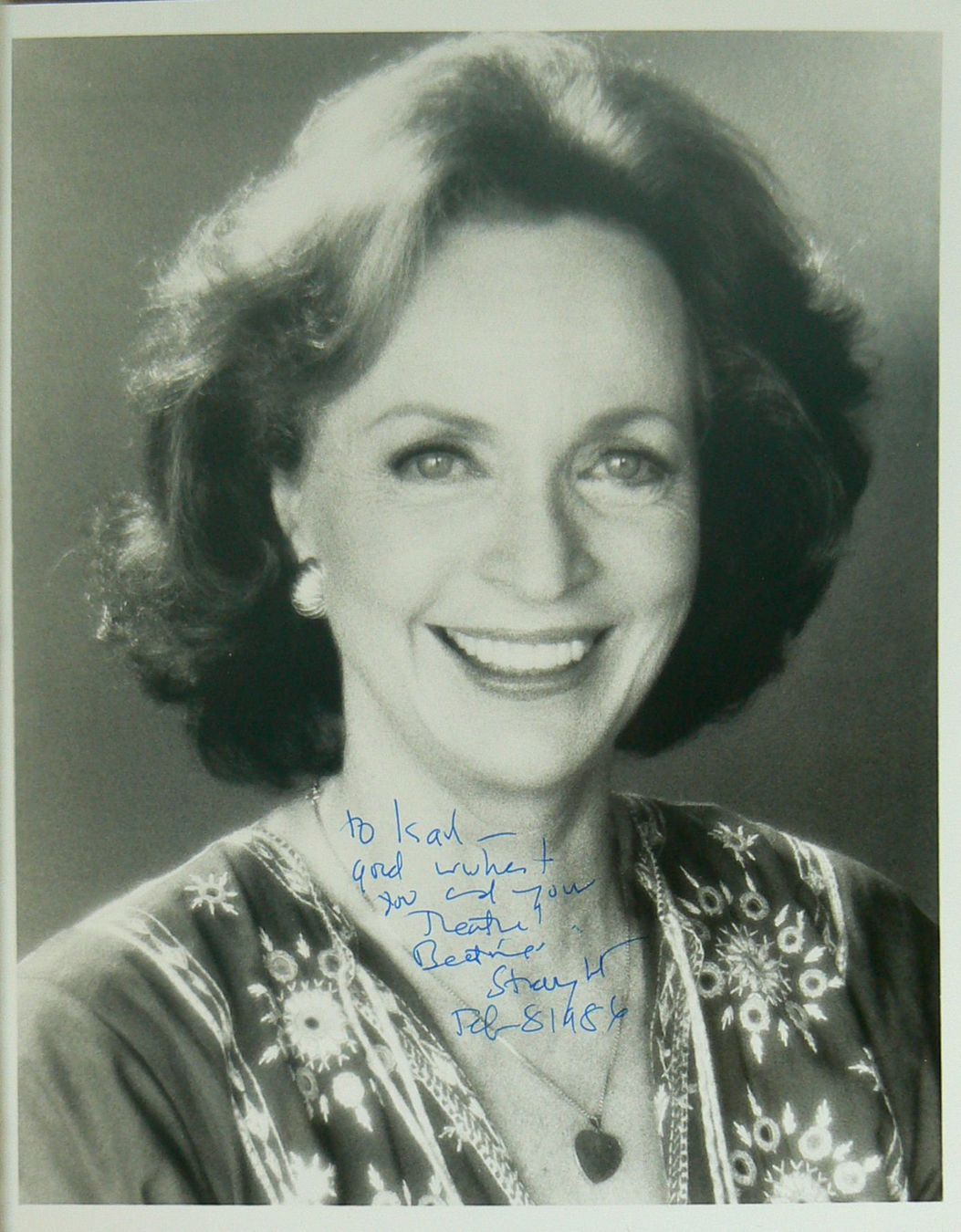 Autografi: Beatrice Straight (1914-2001) Schauspielerin - Autogramm – Usato da Dietikon venduto da cyranos1