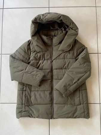 Winterjacke mit Kapuze, Olivgrau, von Esprit, XXL