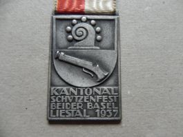 Medaille Kant. Schützenfest Liestal 1937
