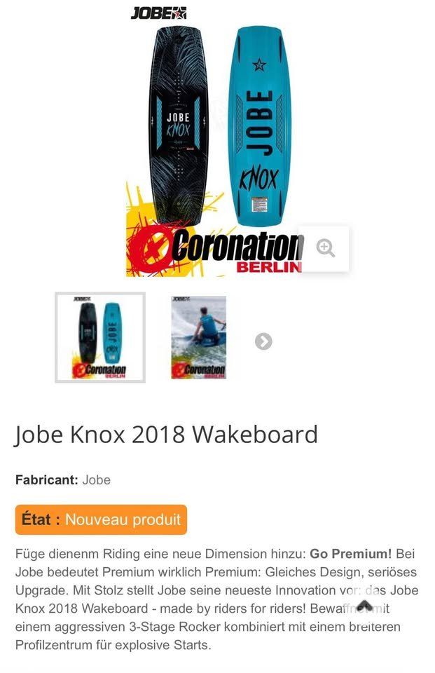Tavole da surf e di nuoto: JOBE Knox Wakeboard Premium – Usato da Luzern venduto da Baschi015 3