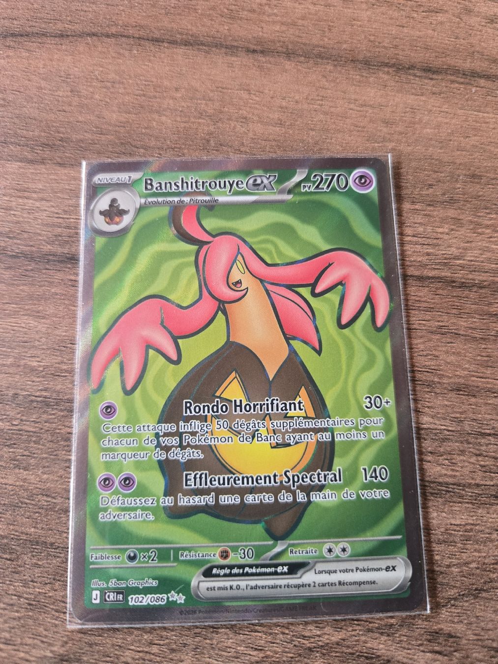 Pokémon Sammelbilder & Trading cards: chaos Ascendant Banshitrouye EX 102/086 – Neu (gemäss Beschreibung) aus Rossinière von seb_68fd