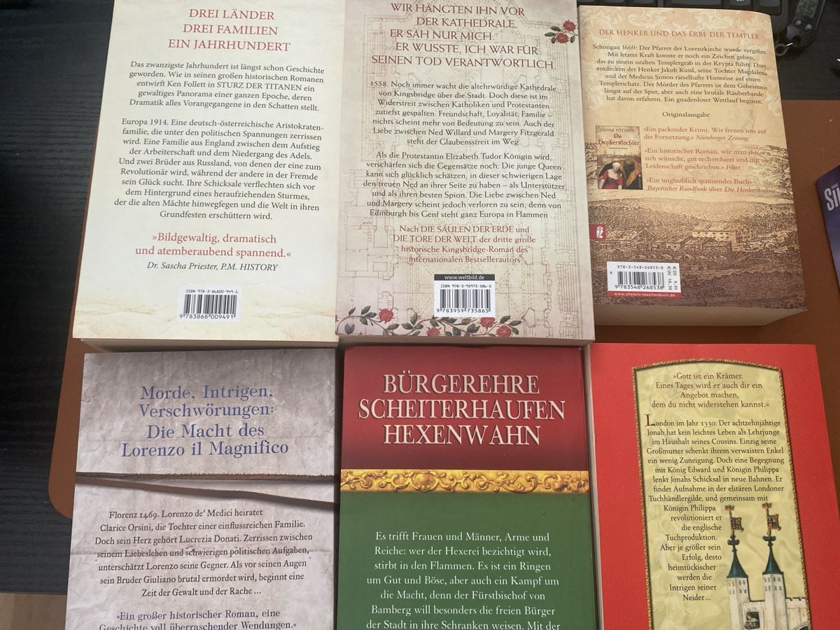 Libri: 6 historische Romane Paperback – Usato da Erlinsbach SO venduto da Silverstorm 1