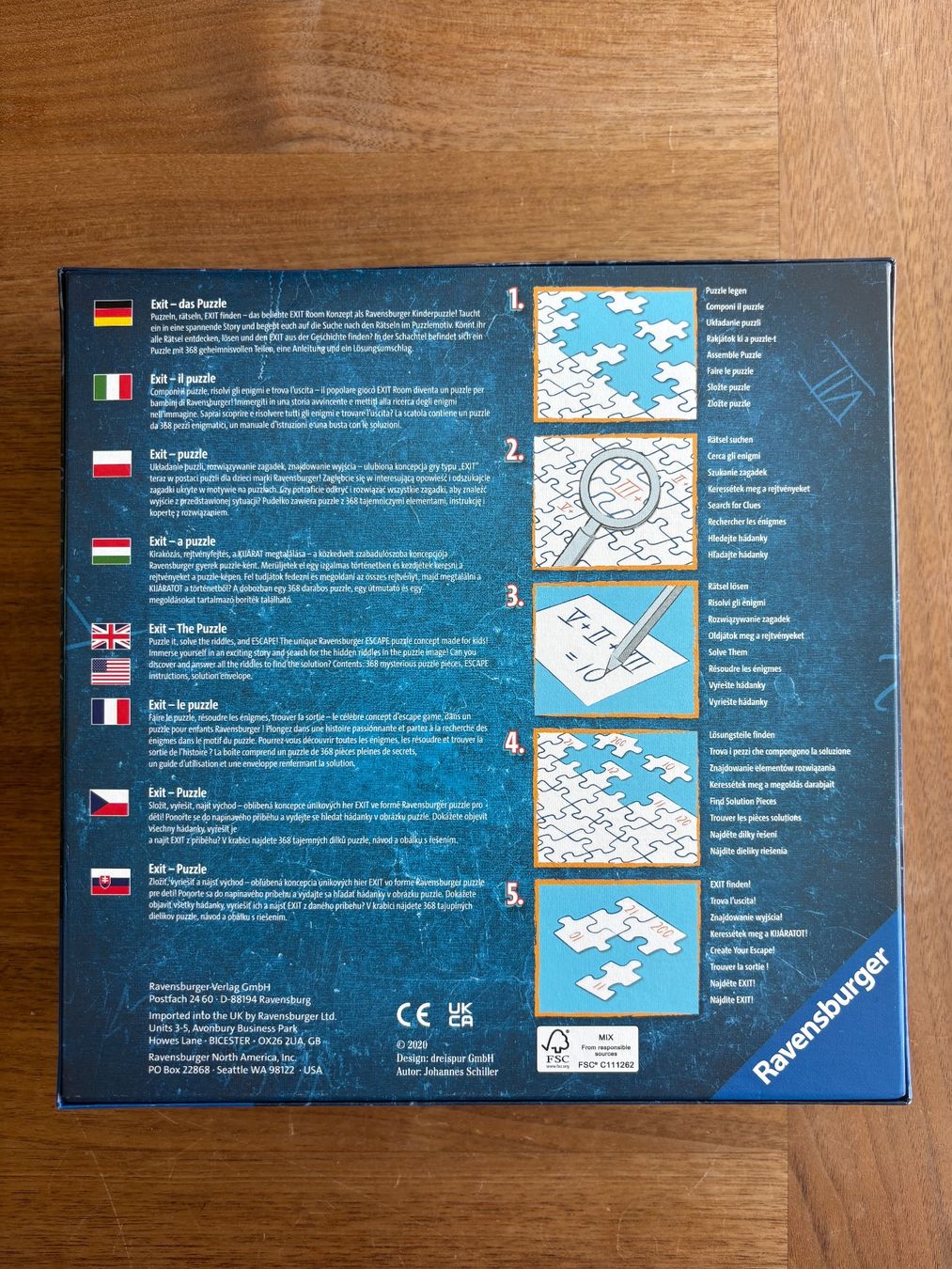 Ravensburger Puzzle: Zauberschule Exit Puzzle Kids - 368 Teile – Nuovo (secondo la descrizione) da Spiez venduto da KMeijer 1