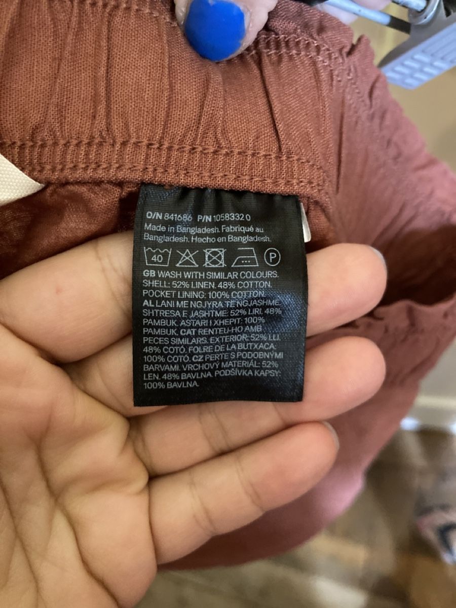 H&M Pantaloni: Leinen/Baumwoll Hose, Gr. XL, NEU – Nuovo (secondo la descrizione) da Luzern venduto da bettygreen 4