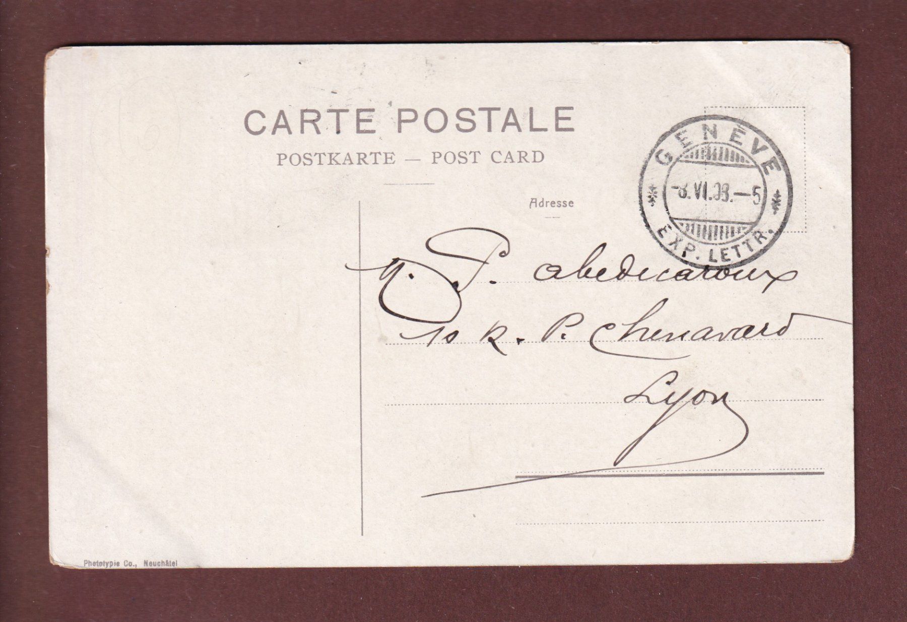 Cartoline postali: GENEVE - Promenade des Bastions - 1908 – Usato da Pully venduto da nicecards 1
