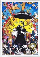 Death NYC Ltd Pop Art Druck " Sunny City Banksy Nola Girl