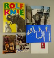 CIRCUS KNIE: BUCH & 6 KARTEN MIT AUTOGRAMMEN, AUTOGRAPHS