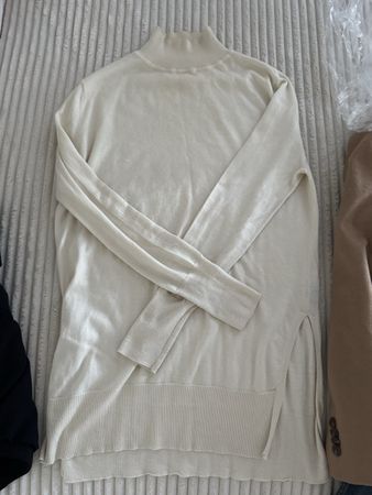 Damen Rollkragenpullover Gobi Kaschmir Seide weiss S