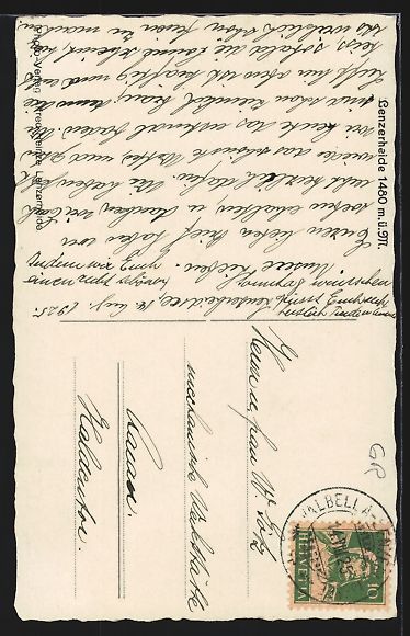 Cartoline postali: Lenzerheide, Waldstrasse mit Durchblick  – Usato da Berlin venduto da bartko-reher 1
