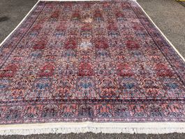 Kaschmir handgeknüpfte Orientteppich gereinigt 407x306cm