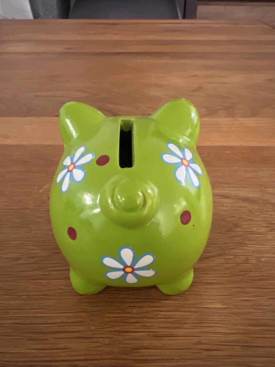 Spardosen: Kleines Sparschwein mit Blumenmuster  – Neu (gemäss Beschreibung) aus Uznach von Apuutze 3