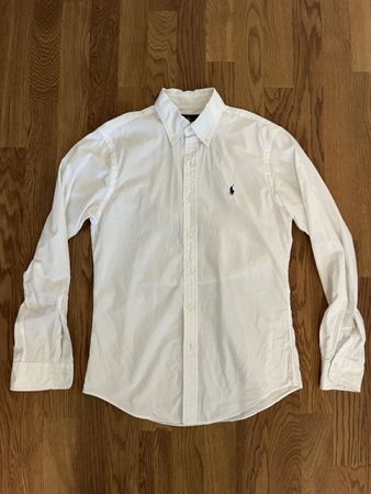 Ralph Lauren Hemd weiss langarm Slim Fit