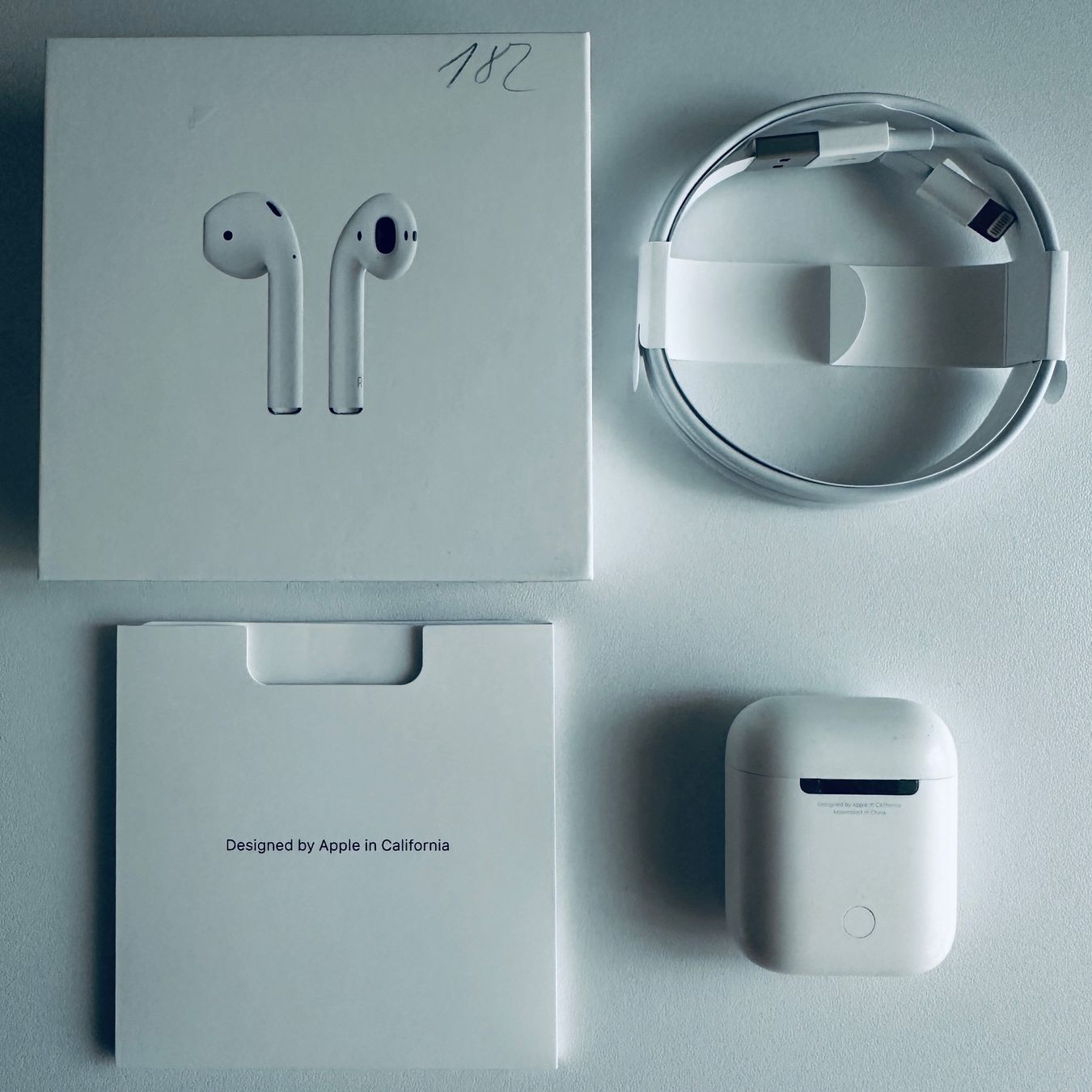 Apple Cuffie: Original Apple AirPods 2 Kopfhörer Wireless Lightning Kabel – Usato da Basel venduto da MY.AIRPODS.SHOP