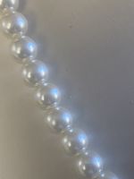Perlenkette Faux mit Herzanhänger,