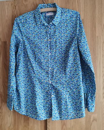 Langärmelige Damenbluse Gr. 42 Liberty Fabric