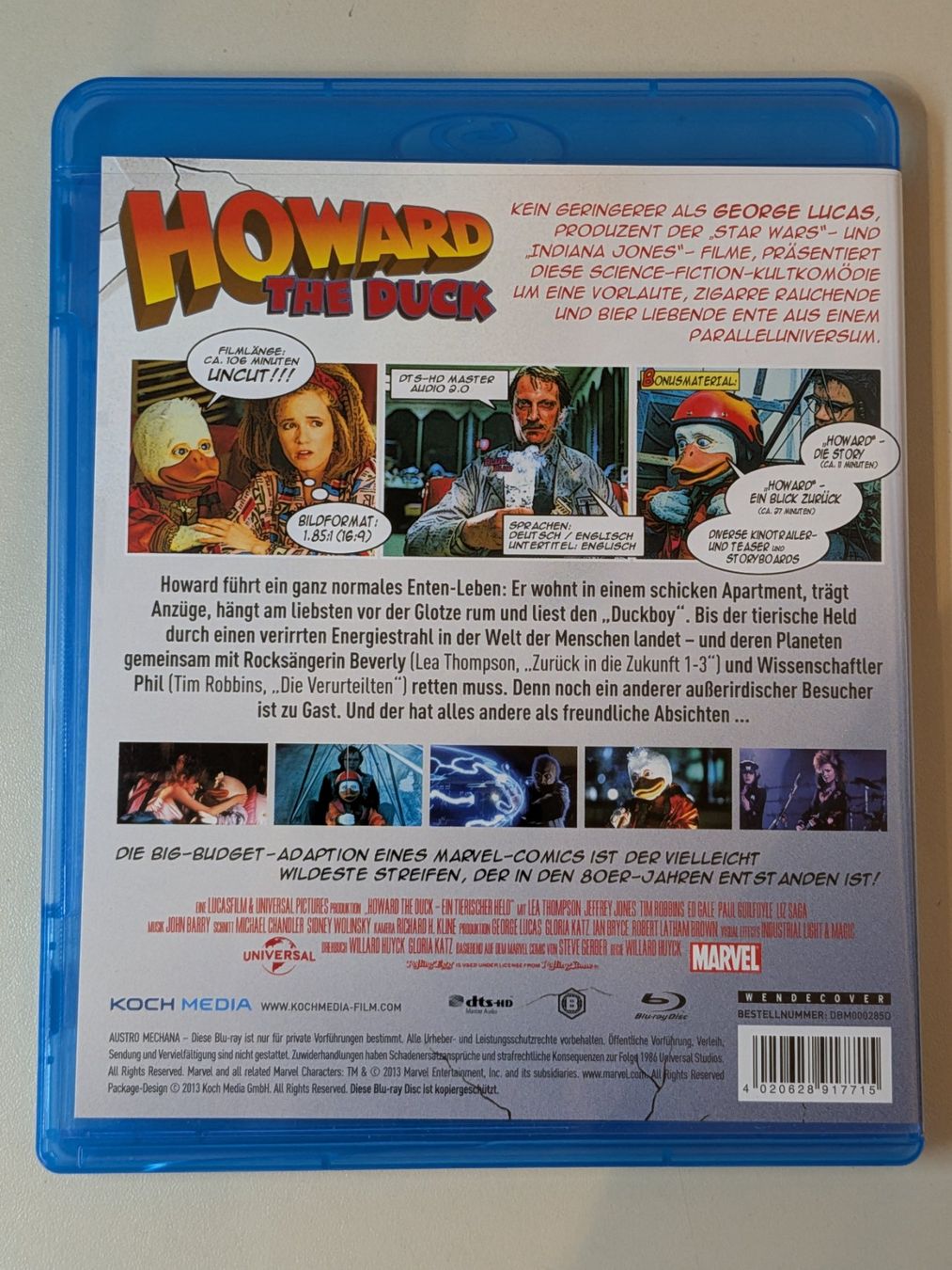 Tutti i DVDs: Howard - Ein tierischer Held [Blu-ray] – Usato da Port venduto da gecotom 1
