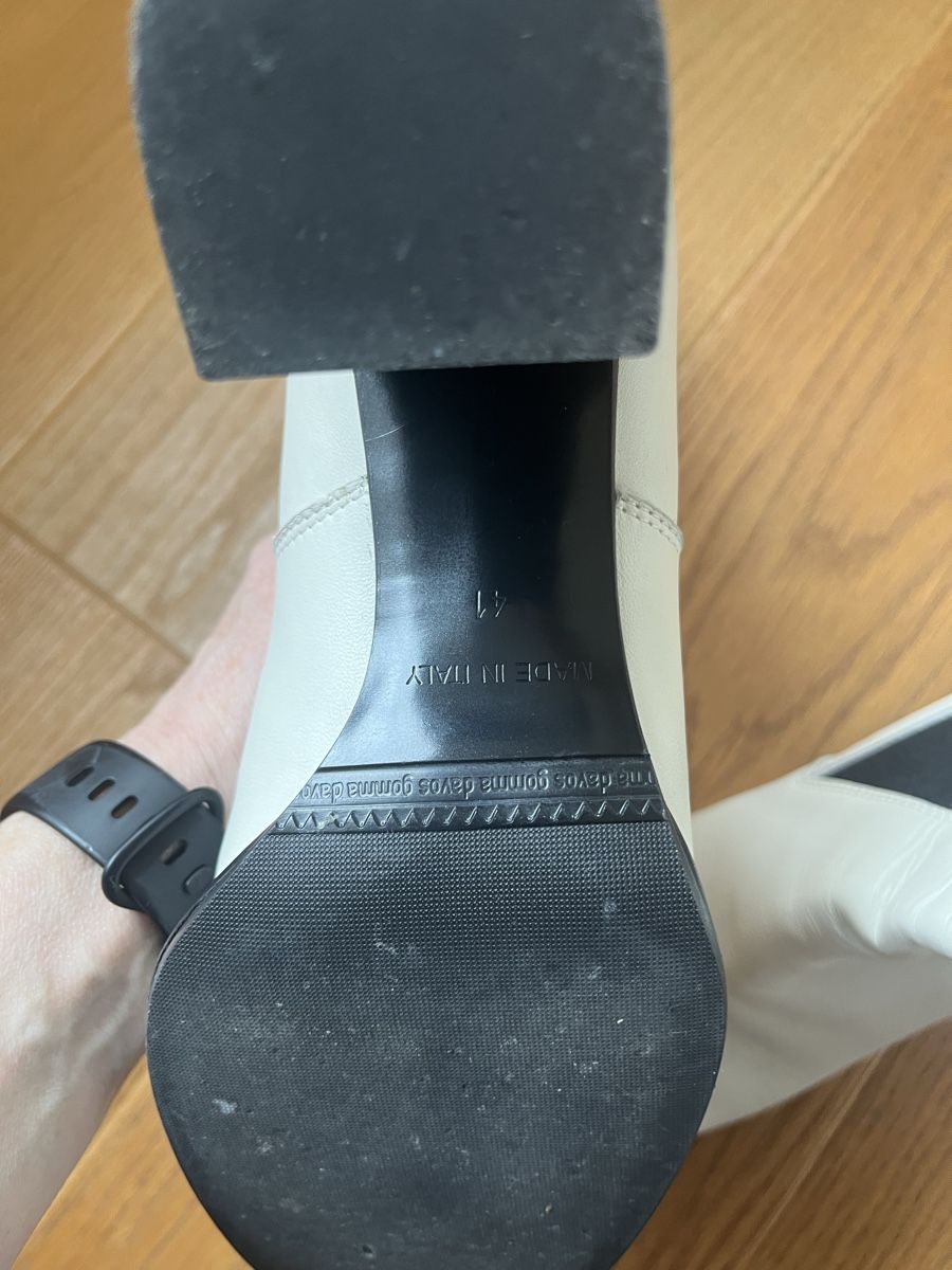 Damenschuhe: Weisse Leder Stiefeletten Gr. 41, Bervicato – Gebraucht aus Wädenswil von Iana32 3