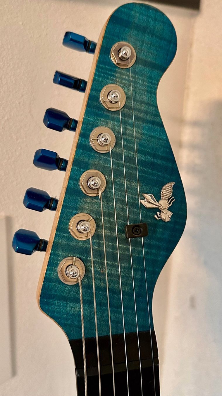 Musikinstrumente: Custom E-Gitarre mit Bigsby – Neu (gemäss Beschreibung) aus Faulensee von Musicman71 4