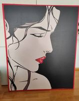 XL LeinwandbildModernes Leinwandbild Frau Portrait Pop-Art