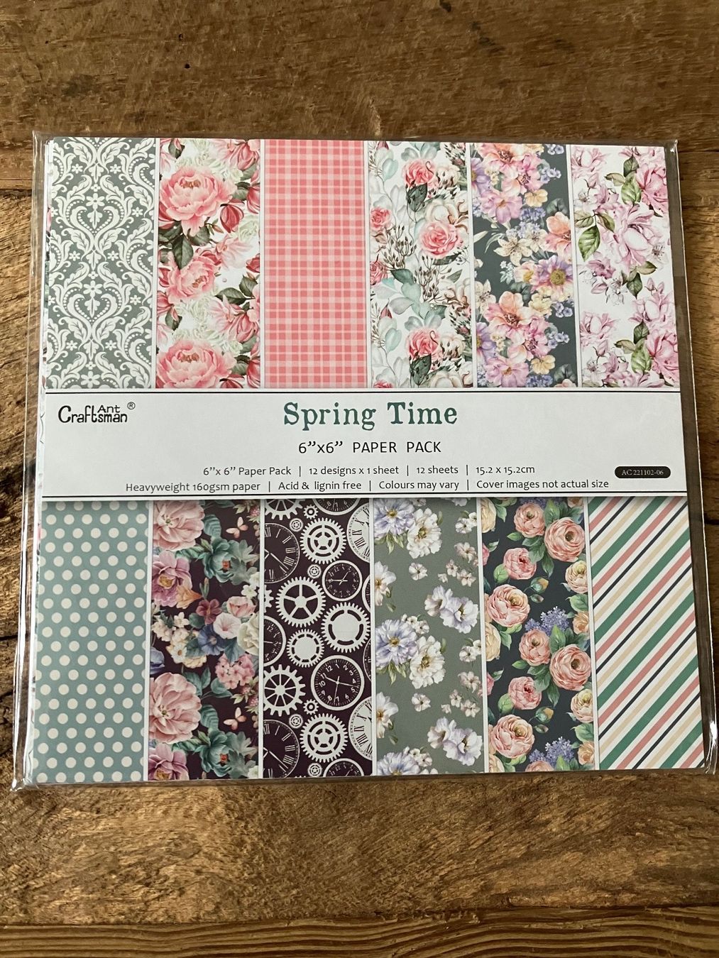 Carta: 12 Blatt Design-Papier, Bastelpapier "Spring time"  NEU – Nuovo e nell'imballaggio originale da Effretikon venduto da wenuss 6